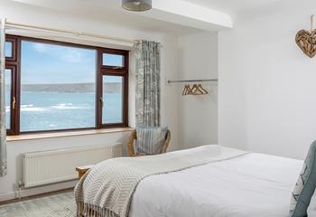 Wake up to far-reaching sea views every morning after a relaxing night's sleep.