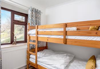 The kids will love the bunk beds in bedroom 4.