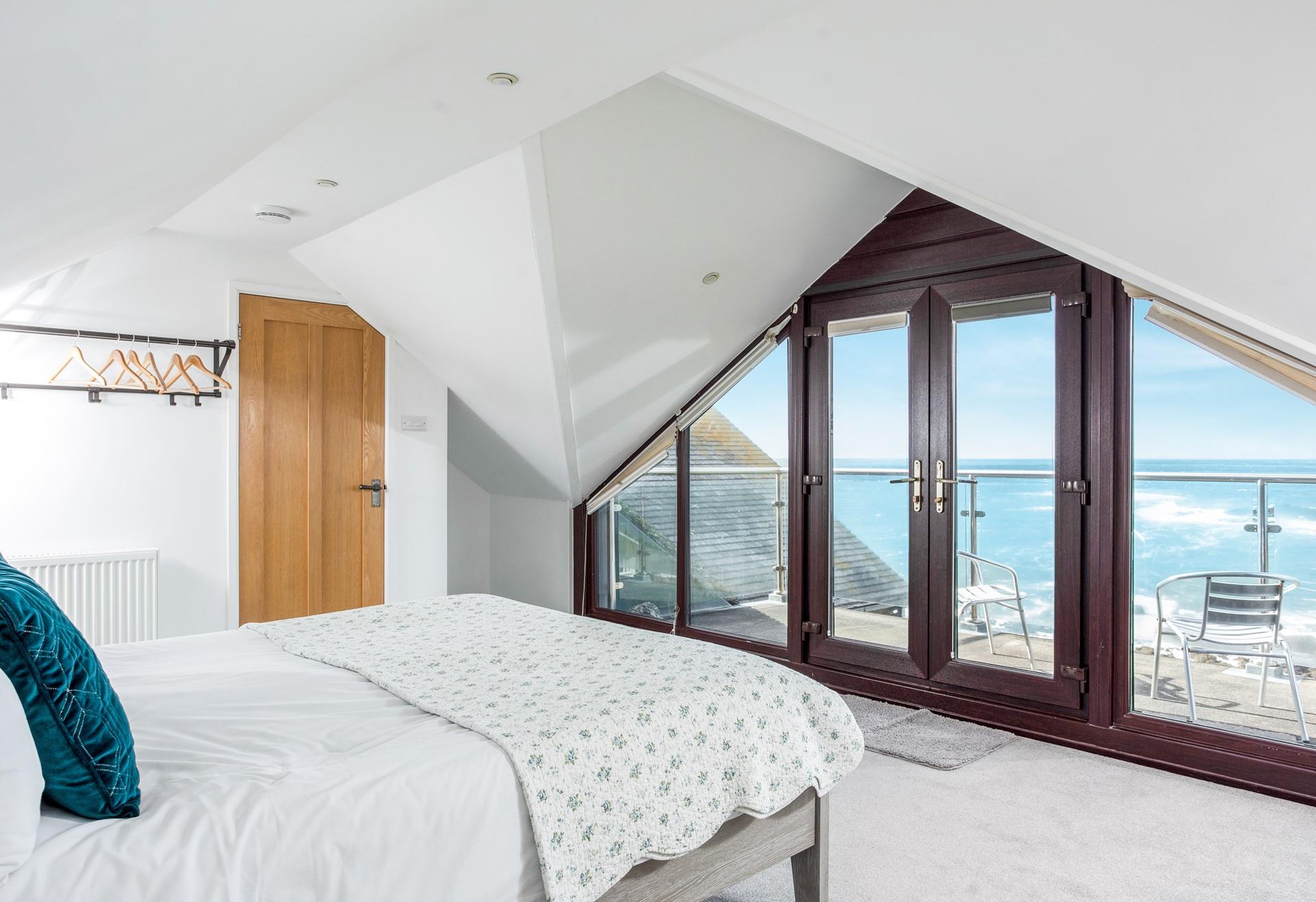 Open the balcony doors and take your first coffee of the day outside.