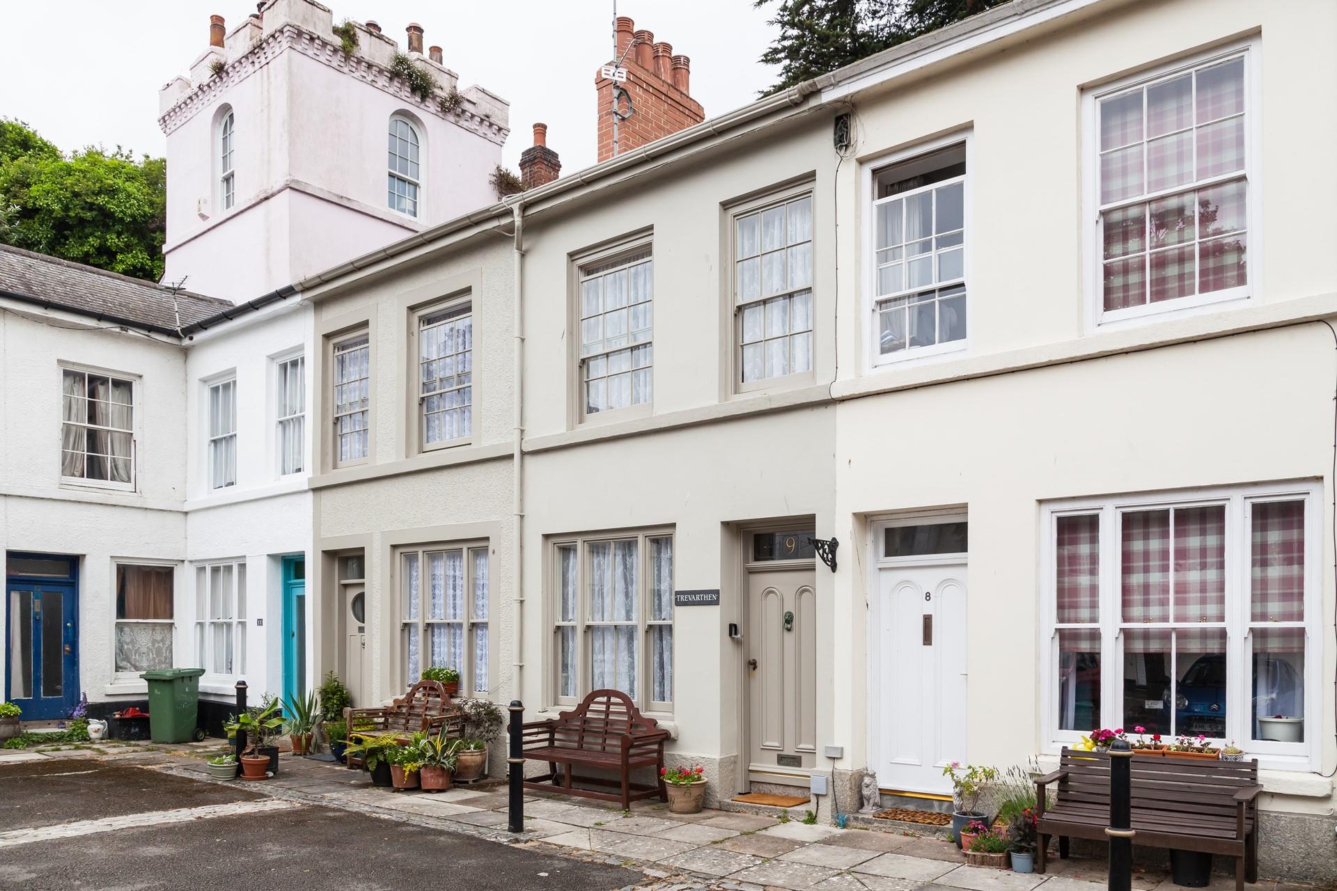 Trevarthen is located in a pretty square of houses. 
