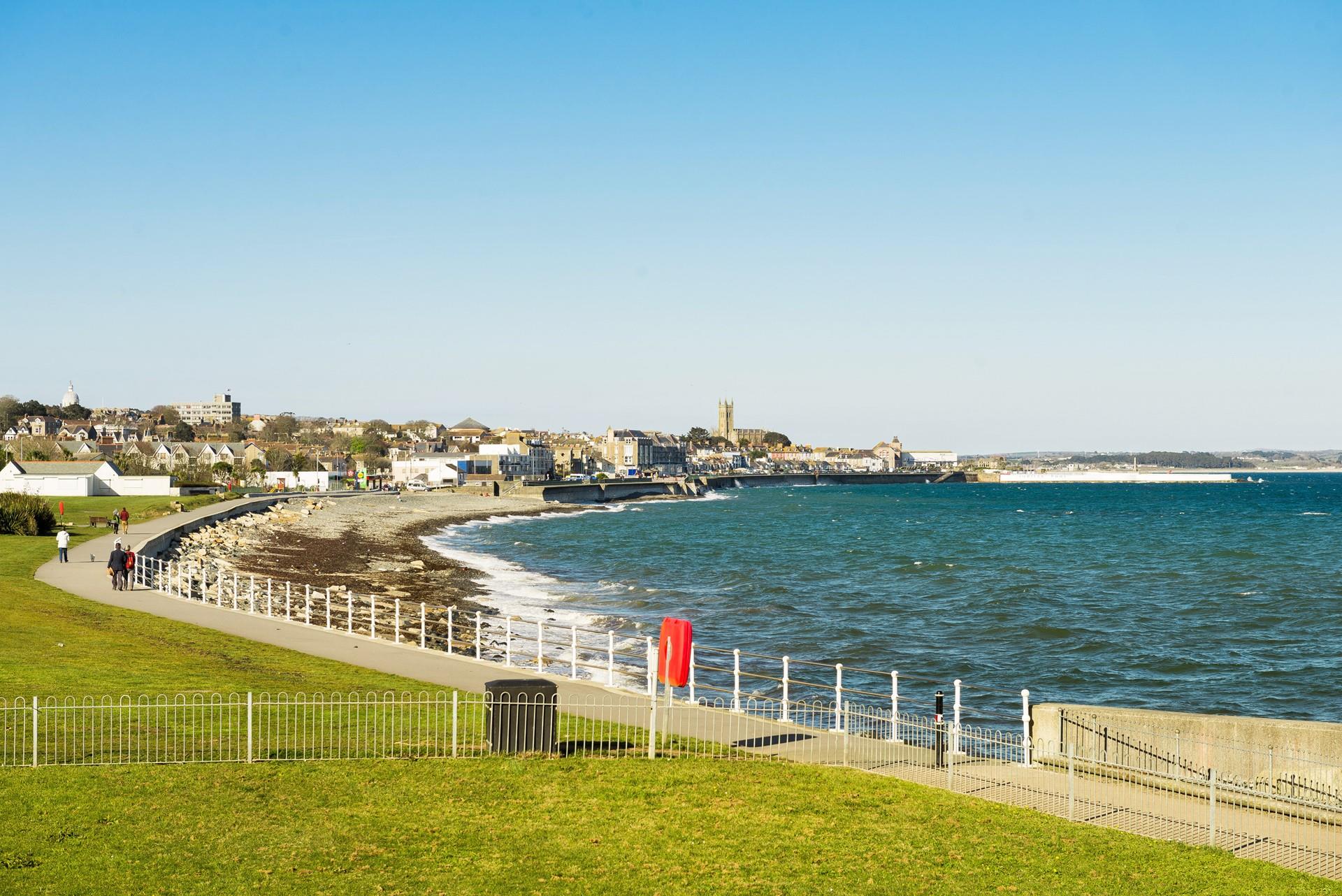 Take a stroll on Newlyn Green and Penzance's Promenade.