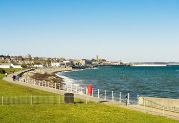Take a stroll on Newlyn Green and Penzance's Promenade.