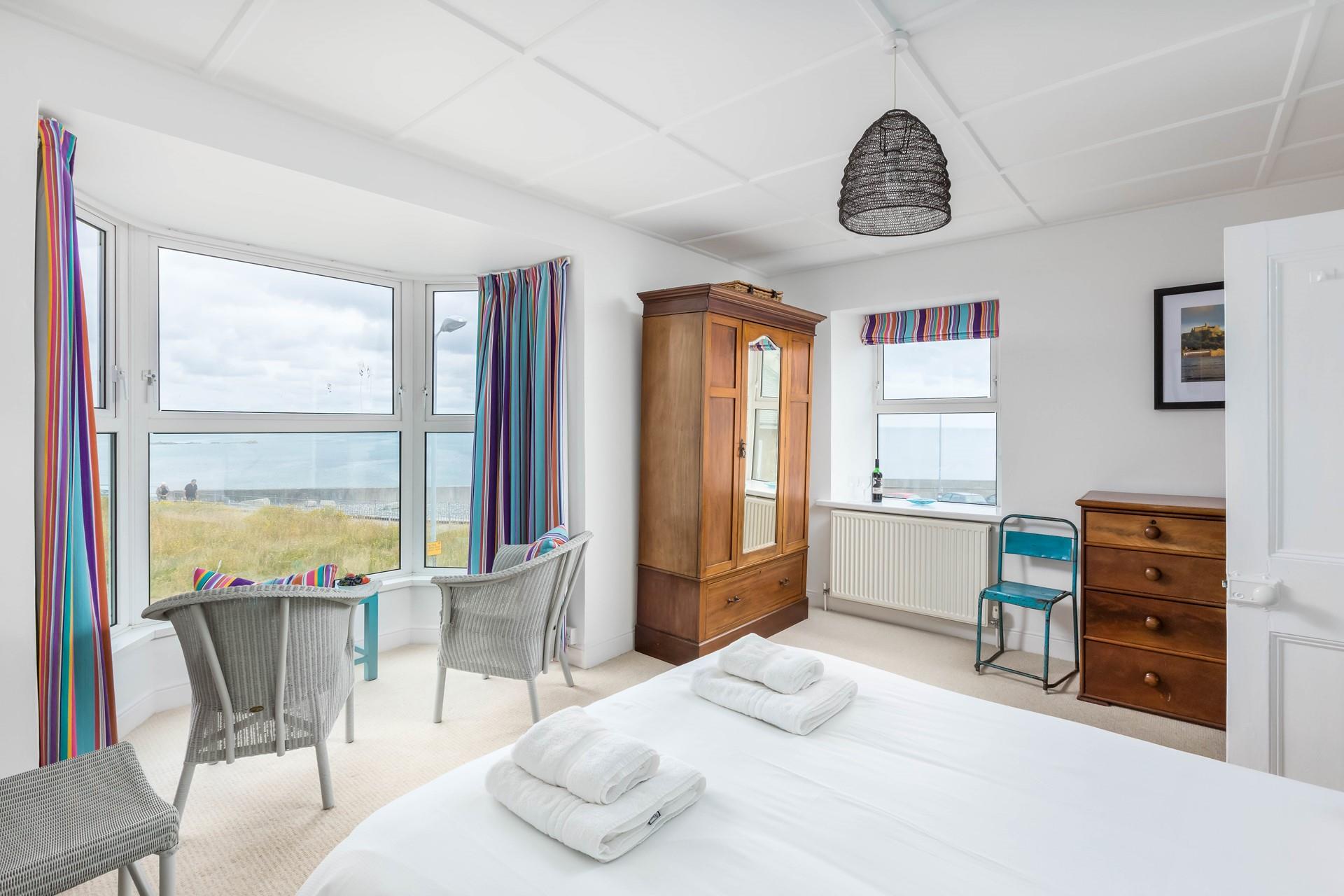 Wake up to breathtaking dual aspect views across Mounts Bay. 