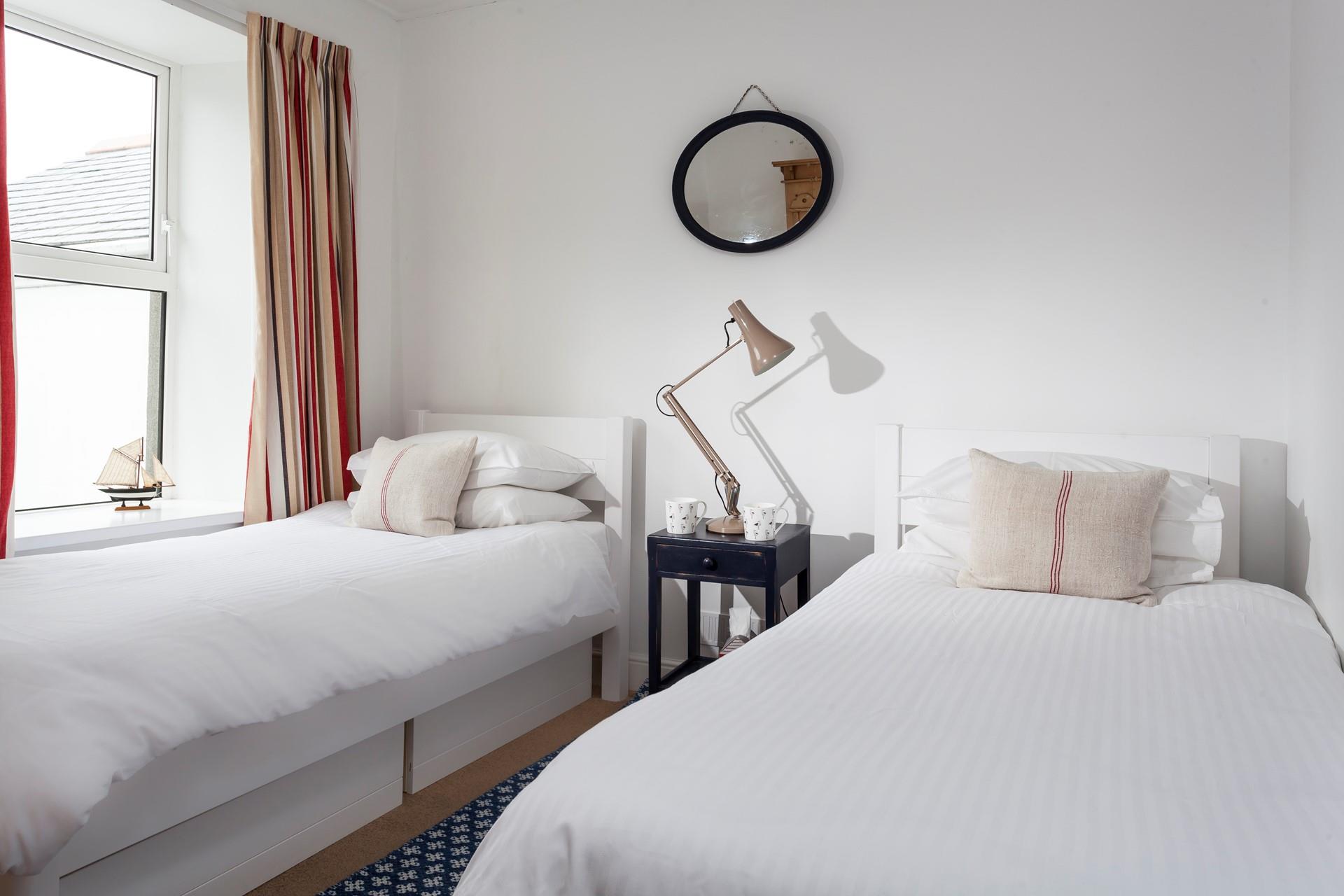 The twin room is the perfect base to come back to after a day of exploring Cornwall.