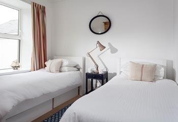 The twin room is the perfect base to come back to after a day of exploring Cornwall.