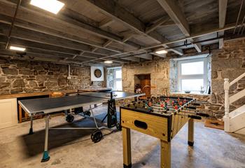 Take part in some friendly rivalry with a game of table football.