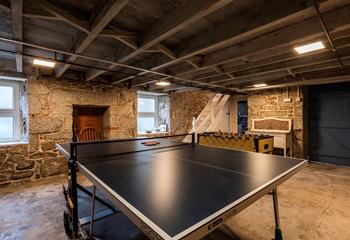 Enjoy a game of table tennis in the evening.