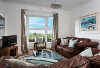 Enjoy the view from the stunning sitting room.