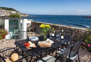 Sit outside gazing across to St Michael's Mount with a lunch full of local Cornish produce.