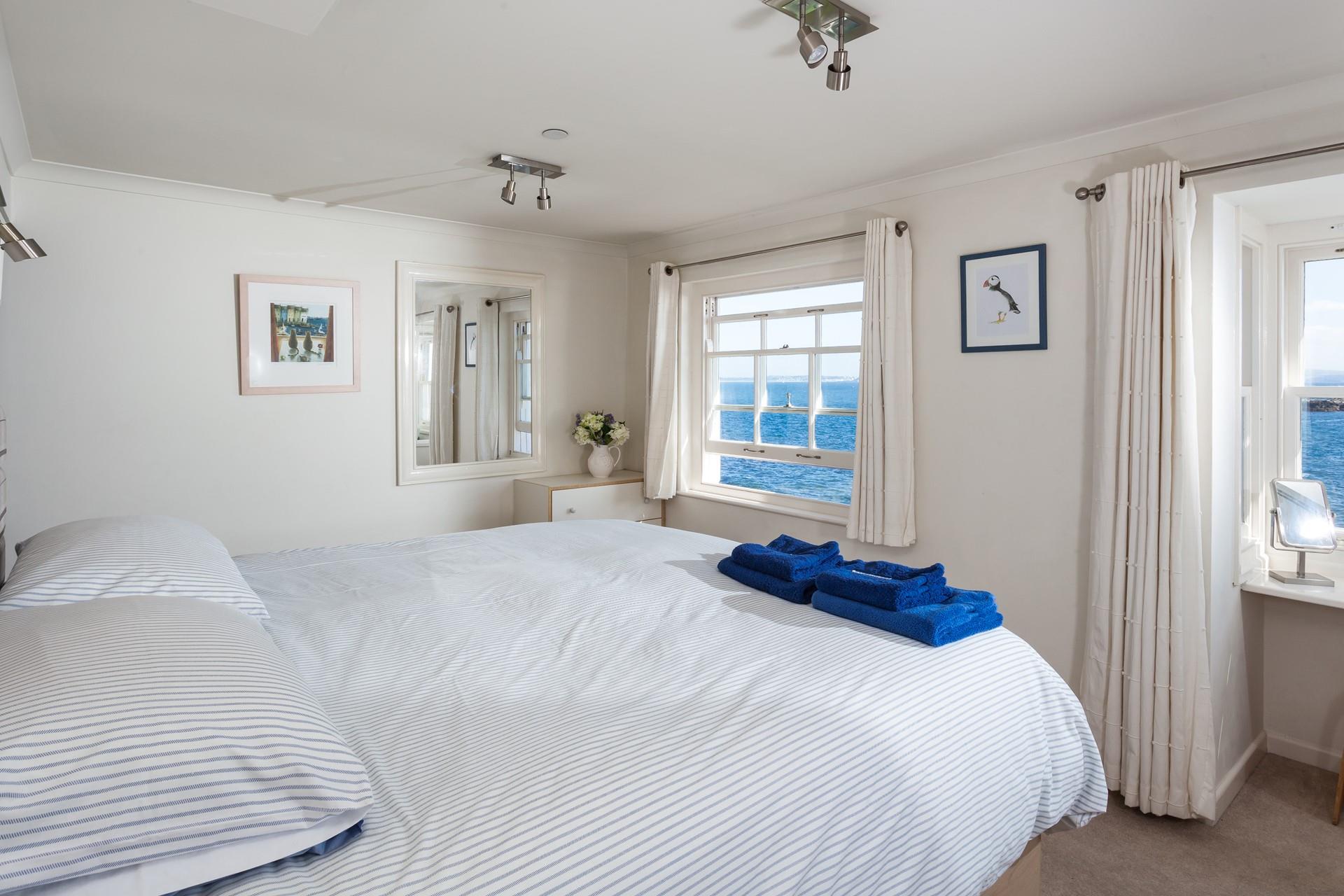 Watch the sun come down in your cosy bed before drifting off to sleep.