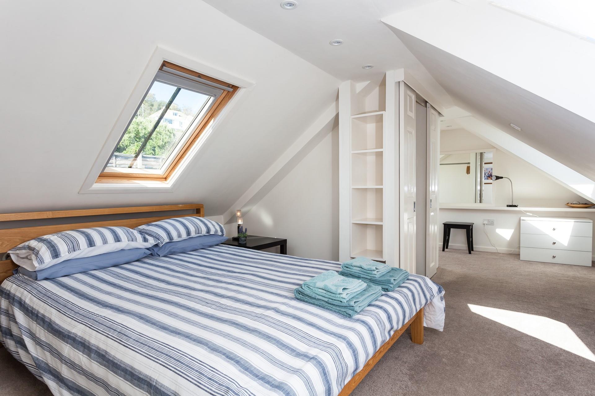 Get ready for the day at the dressing table.