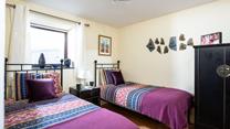 The twin room is perfect for adults and children to enjoy a comfortable night's sleep. 