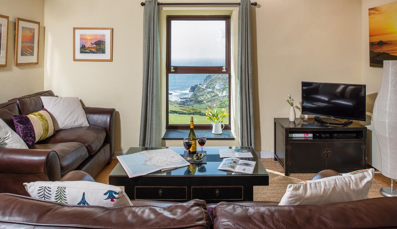 Pour yourself a glass of your favourite wine and enjoy the views from the sitting room.