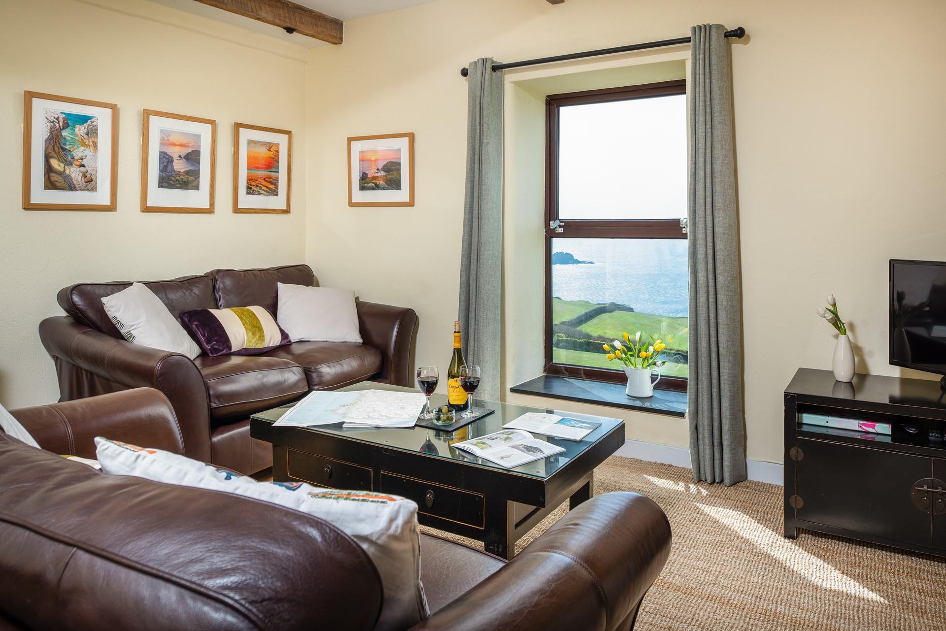 This cosy family sitting room is ideal for relaxing in the evening.