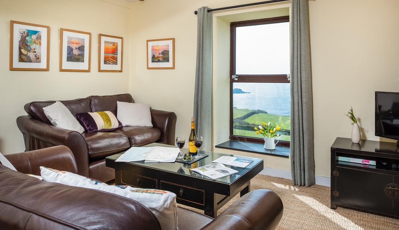 This cosy family sitting room is ideal for relaxing in the evening.