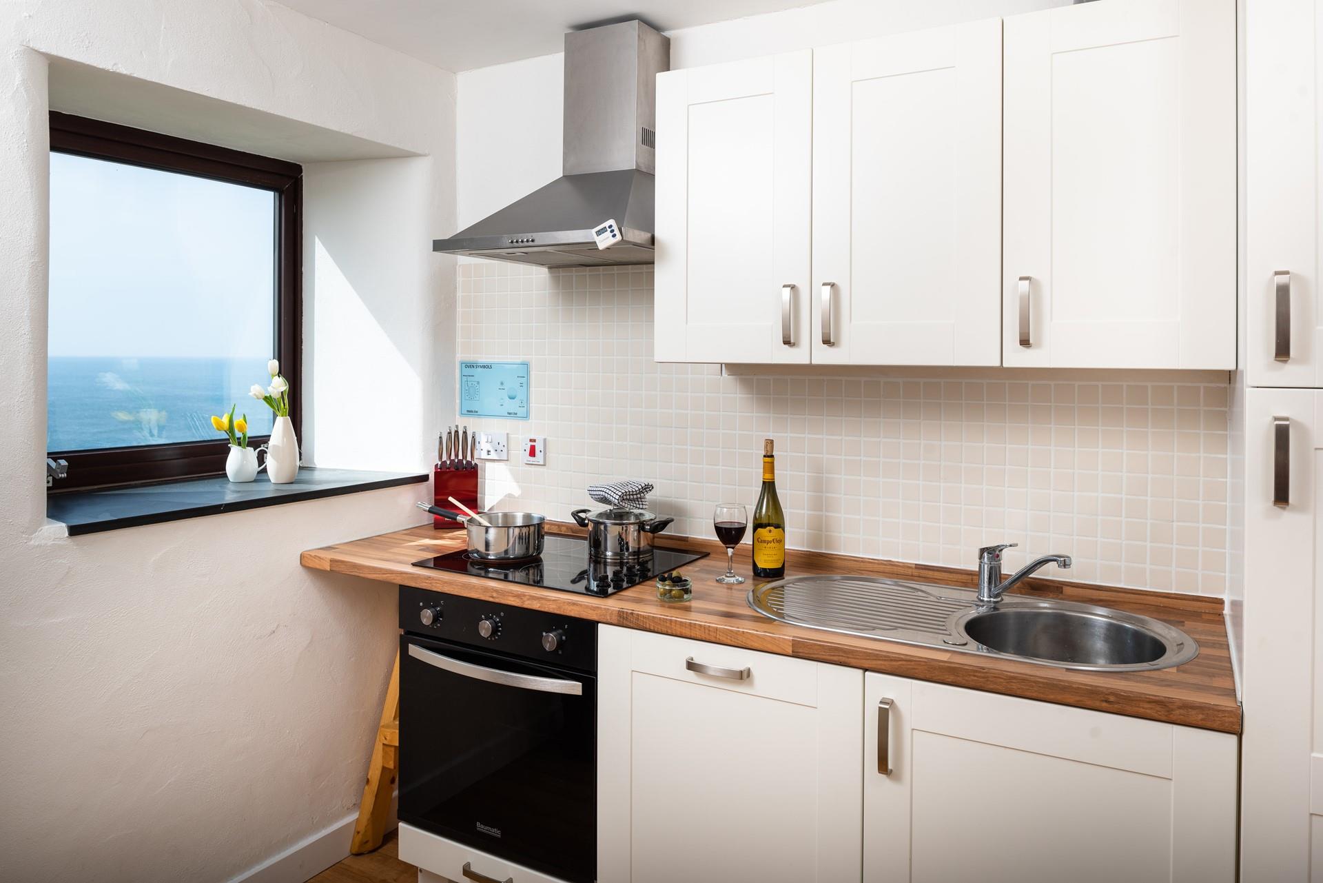 If you don't feel like cooking head into the nearby town of St Just and enjoy some pub grub.