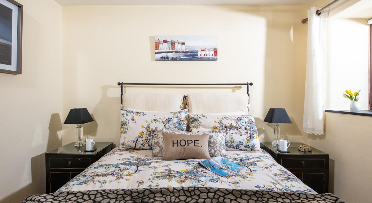 This cosy king size double room has a memory foam mattress for extra comfort.