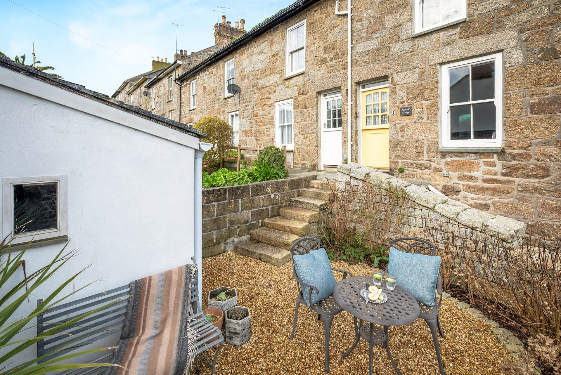 Indulge in al fresco dining on the patio.