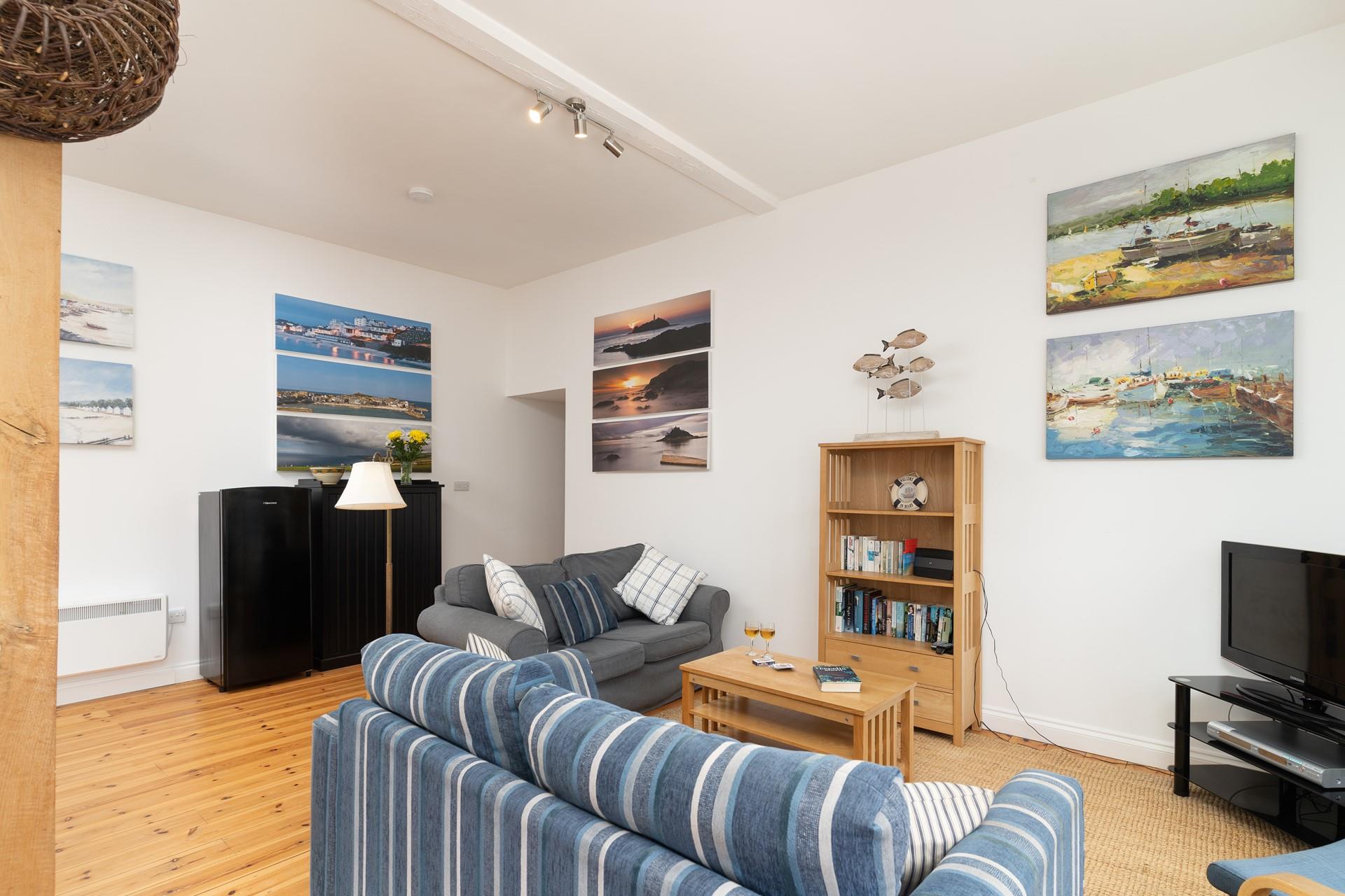 Unwind with a drink, a book or a good film.