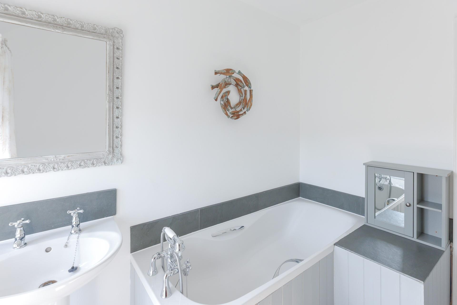 Indulge in a bubble bath after a long day walking the South West Coast Path.