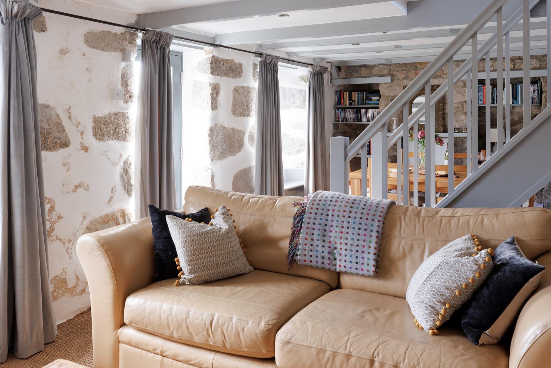 Sink into the comfortable sofa after a day spent exploring.