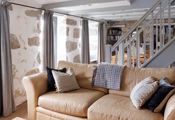 Sink into the comfortable sofa after a day spent exploring.