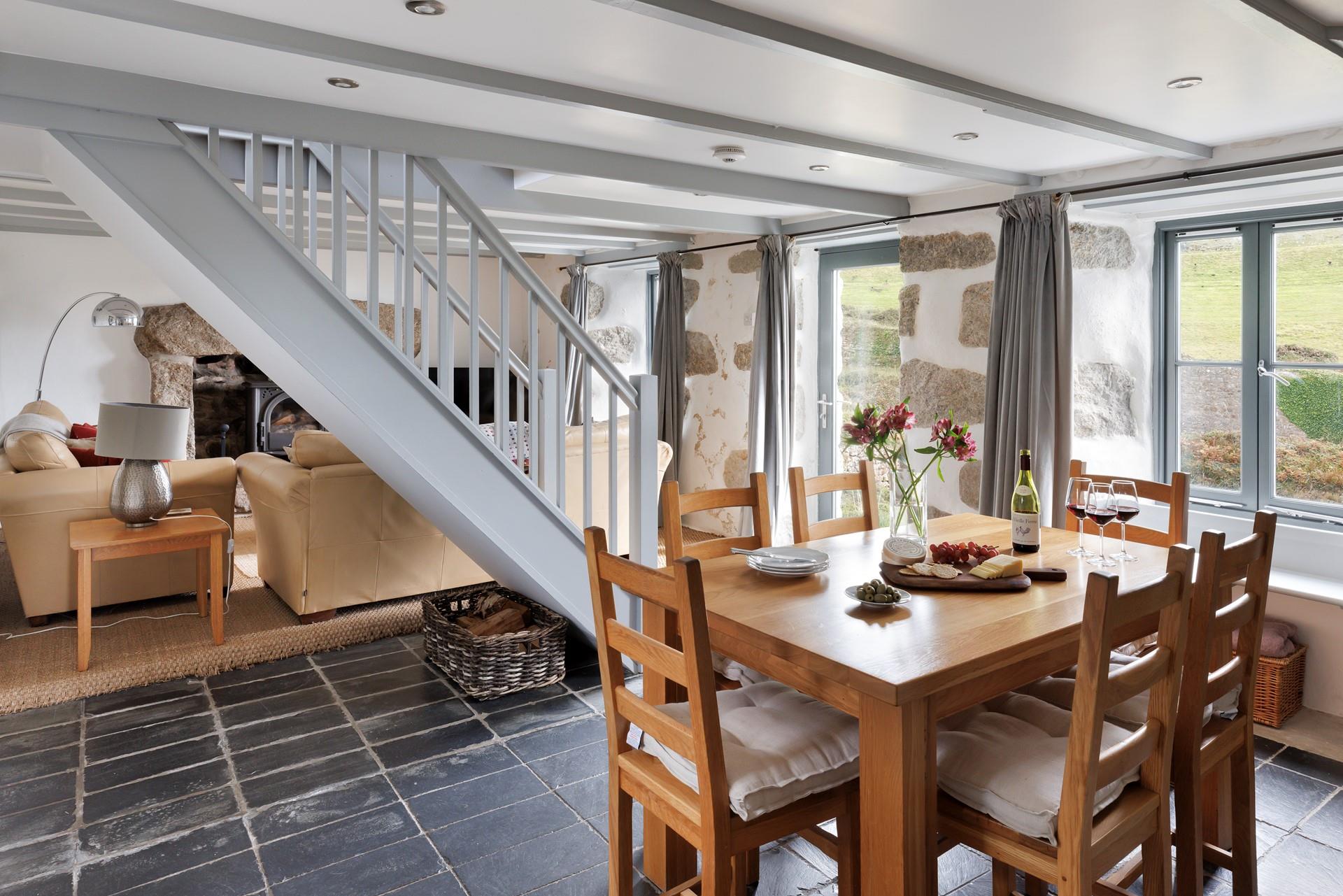 Gather around the dining table and tuck into a feast.