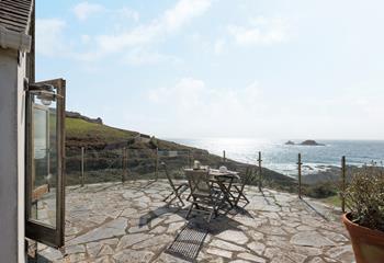 The sea views stretch right across Cape Cornwall.