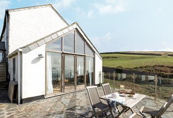 Soak up the sun on the patio.