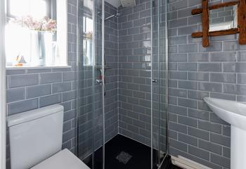 Wash off the day's adventures in the ground floor shower room.