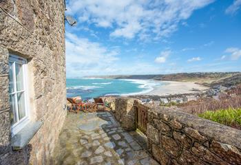This stunning house has stunning views over Sennen Cove.