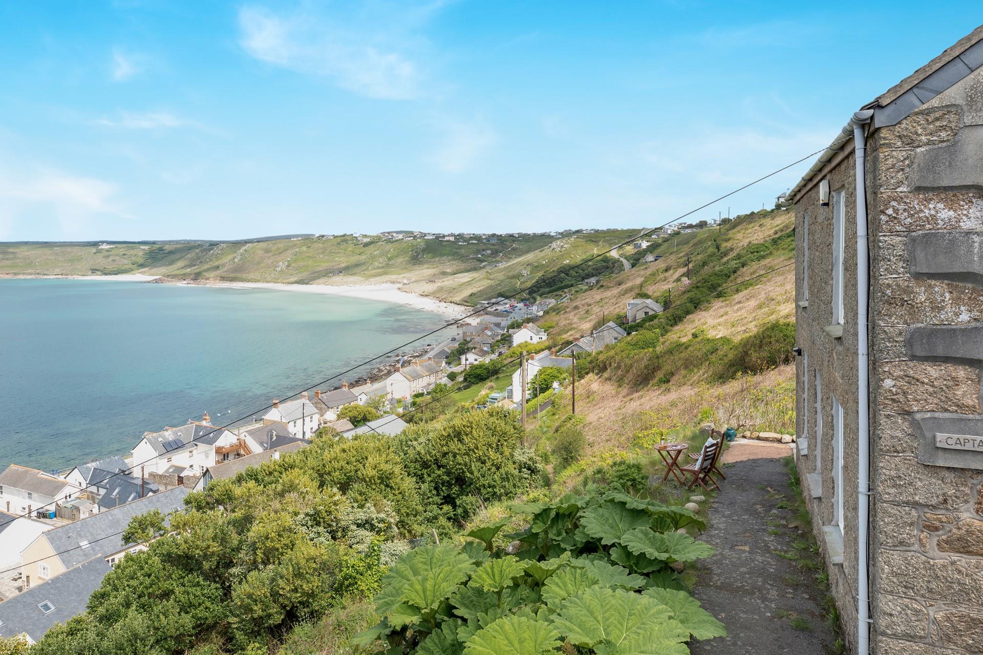 Perched on the hillside, Captain's Haven is coastal haven.