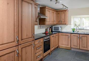 The kitchen is well-equipped with all you need.