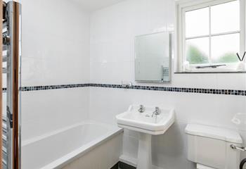Enjoy a relaxing bath after a day of rambling the coast path.