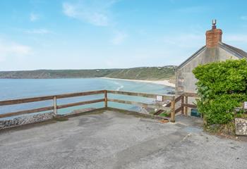 Even the parking space comes with a view!
