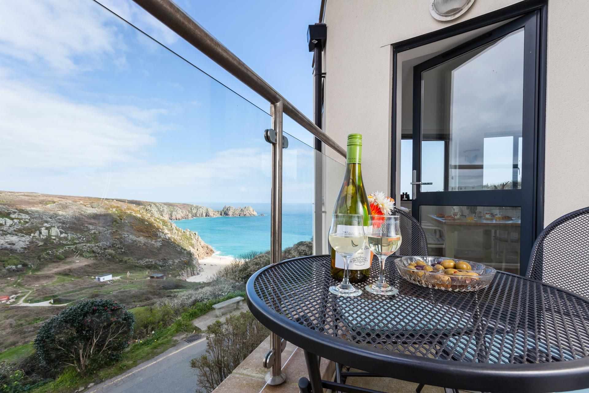 Sip a glass of wine whilst enjoying the beautiful view. 