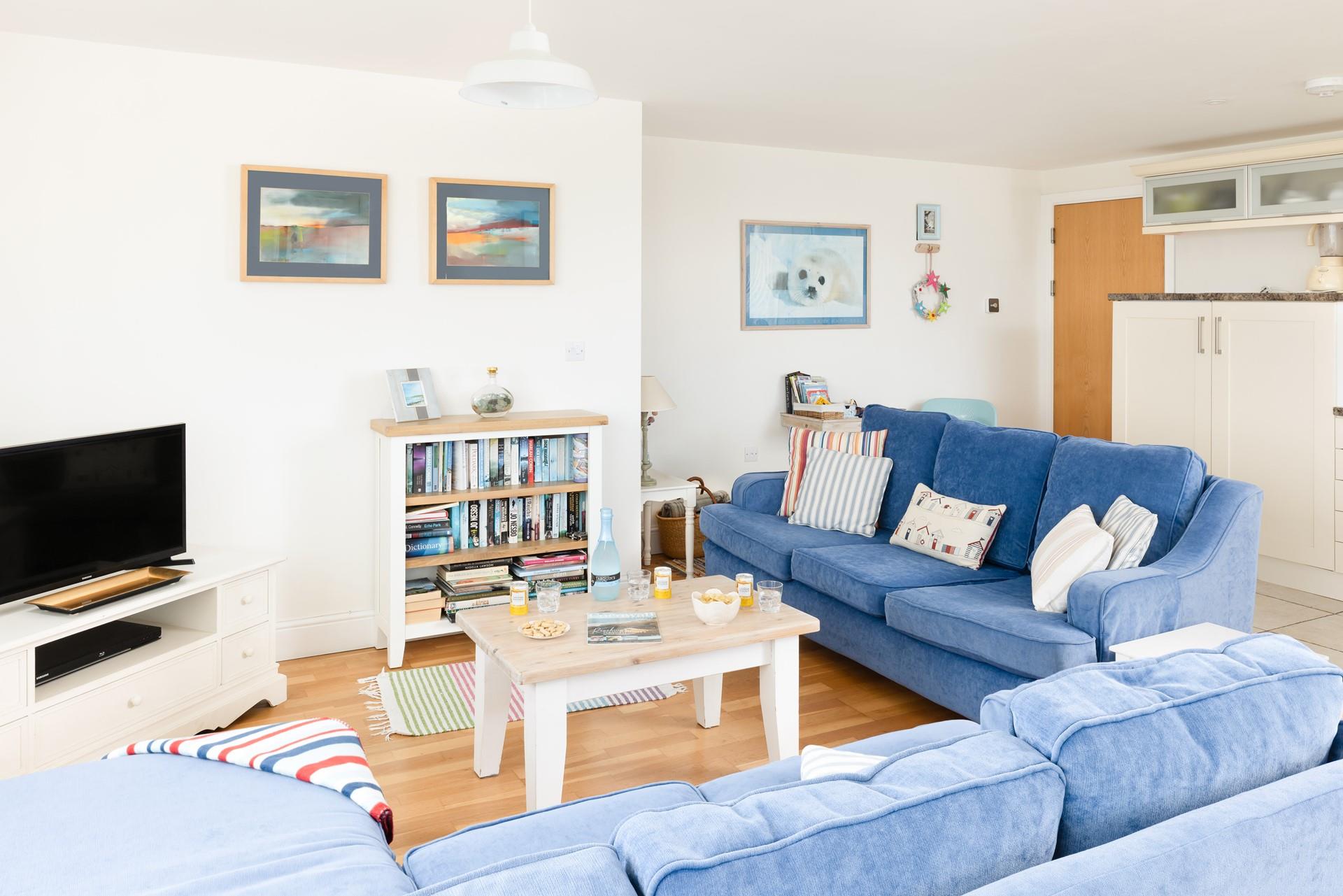 Spend evenings relaxing in the cosy lounge area.