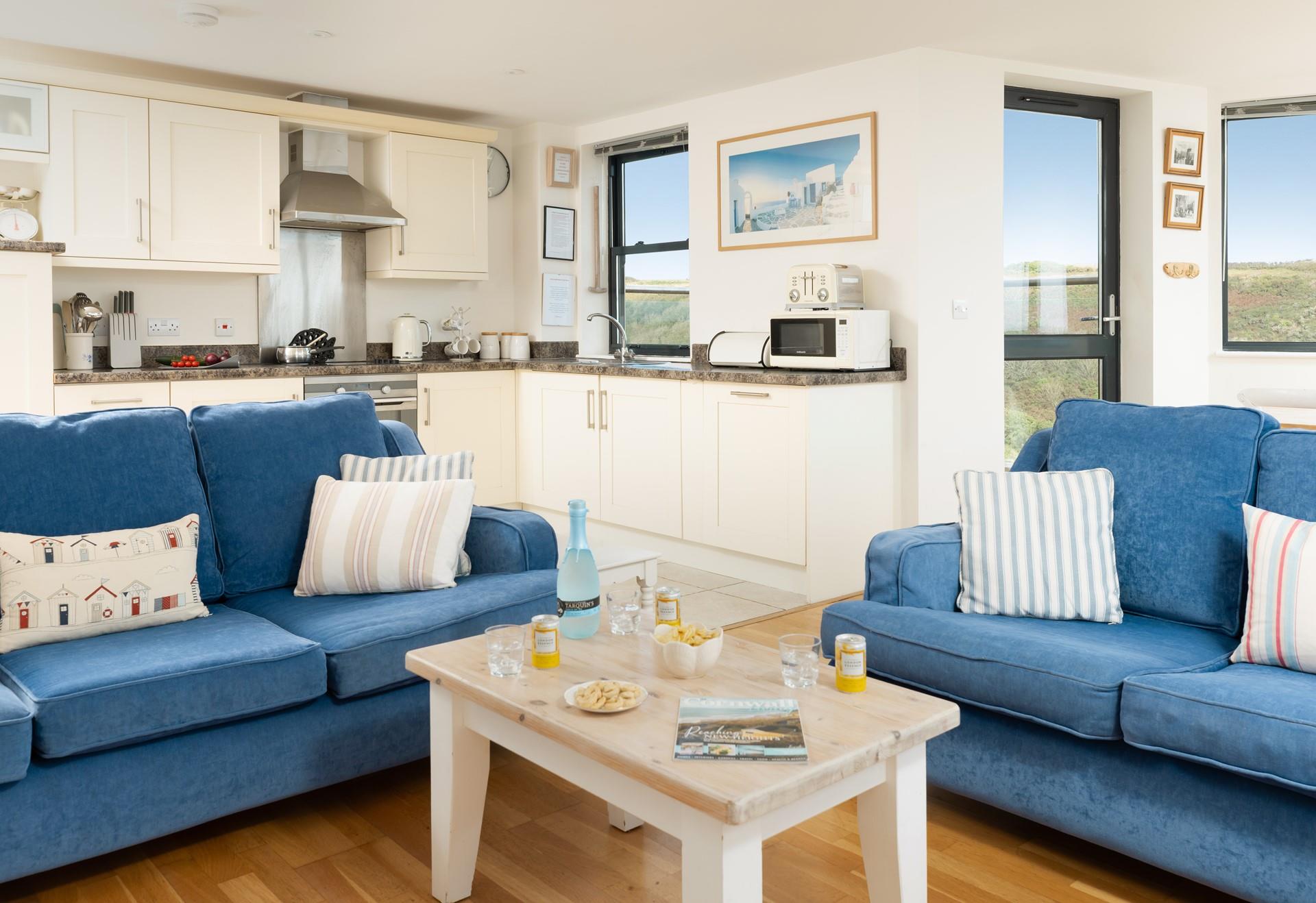 Snuggle up on the sofa, pour a glass on something chilled and relax. 