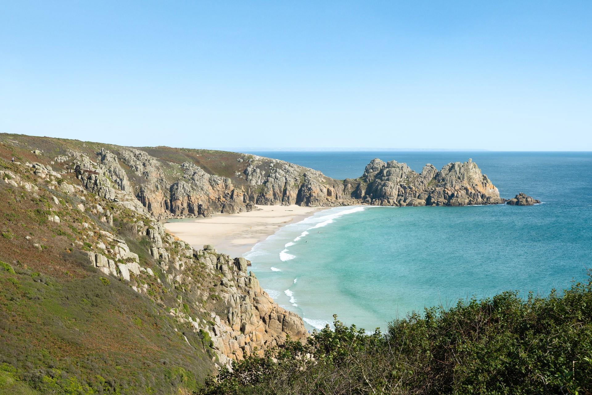 The view of Porthcurno from Ocean View 2.
