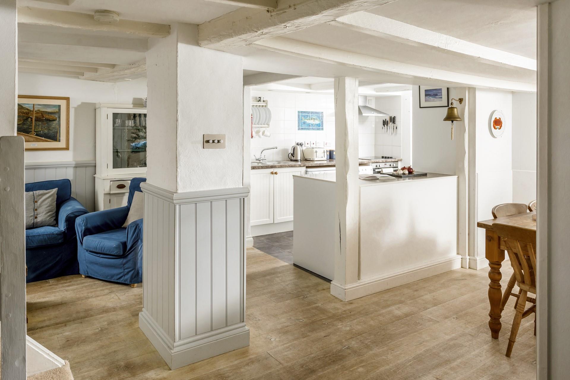 Come back from spending the day at the beach to cosy up in the cottage.