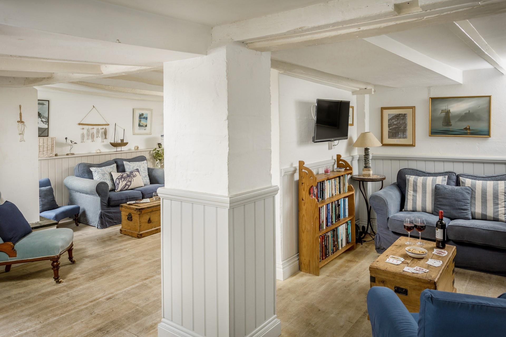 The large open plan ground floor living area floods with natural Cornish sun and creates and gorgeous family space. 