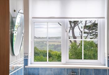 Enjoy countryside views whilst getting ready in the morning.