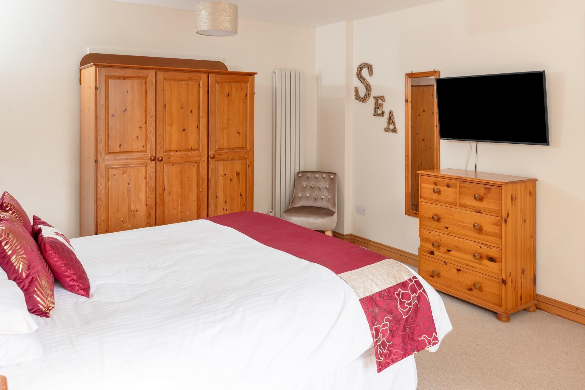 You'll find plenty of storage for your holiday wardrobe.