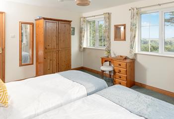 There is plenty of wardrobe space in both bedrooms.