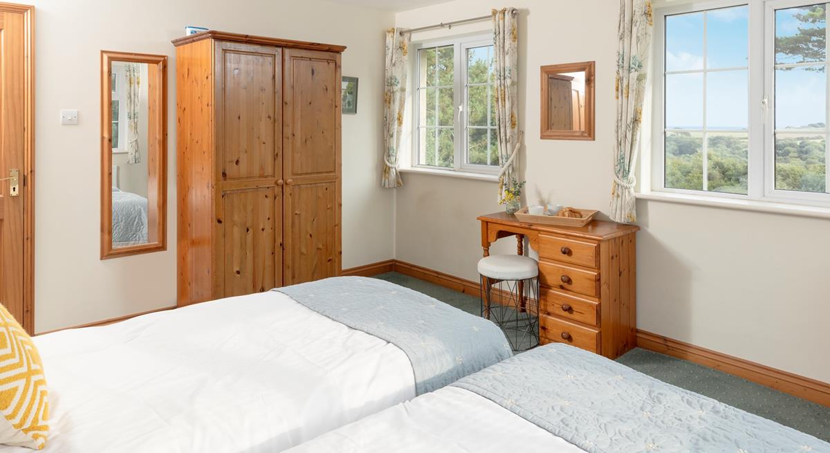 There is plenty of wardrobe space in both bedrooms.