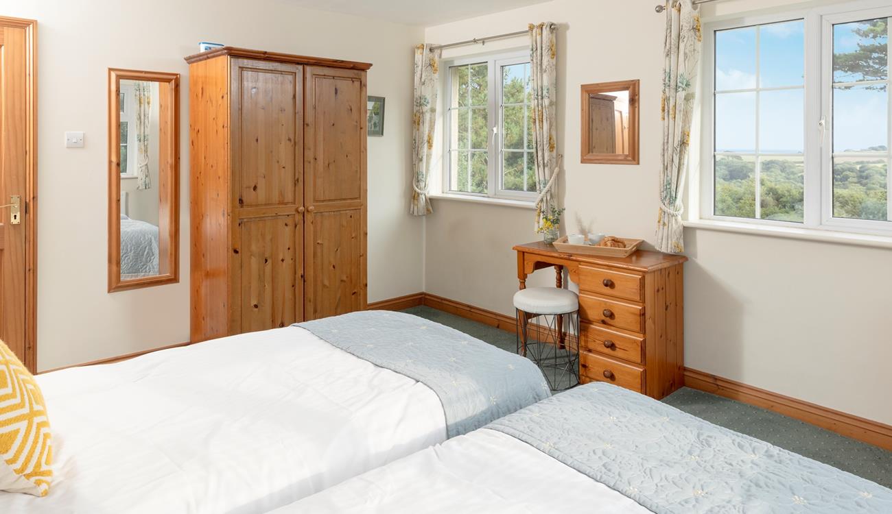 There is plenty of wardrobe space in both bedrooms.