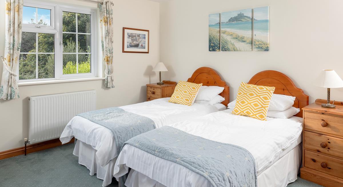 The spacious 2nd bedroom can be made up with twin beds or a super king. 