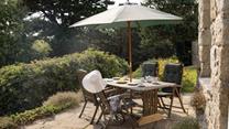 Take your breakfast al fresco in the morning sunshine.