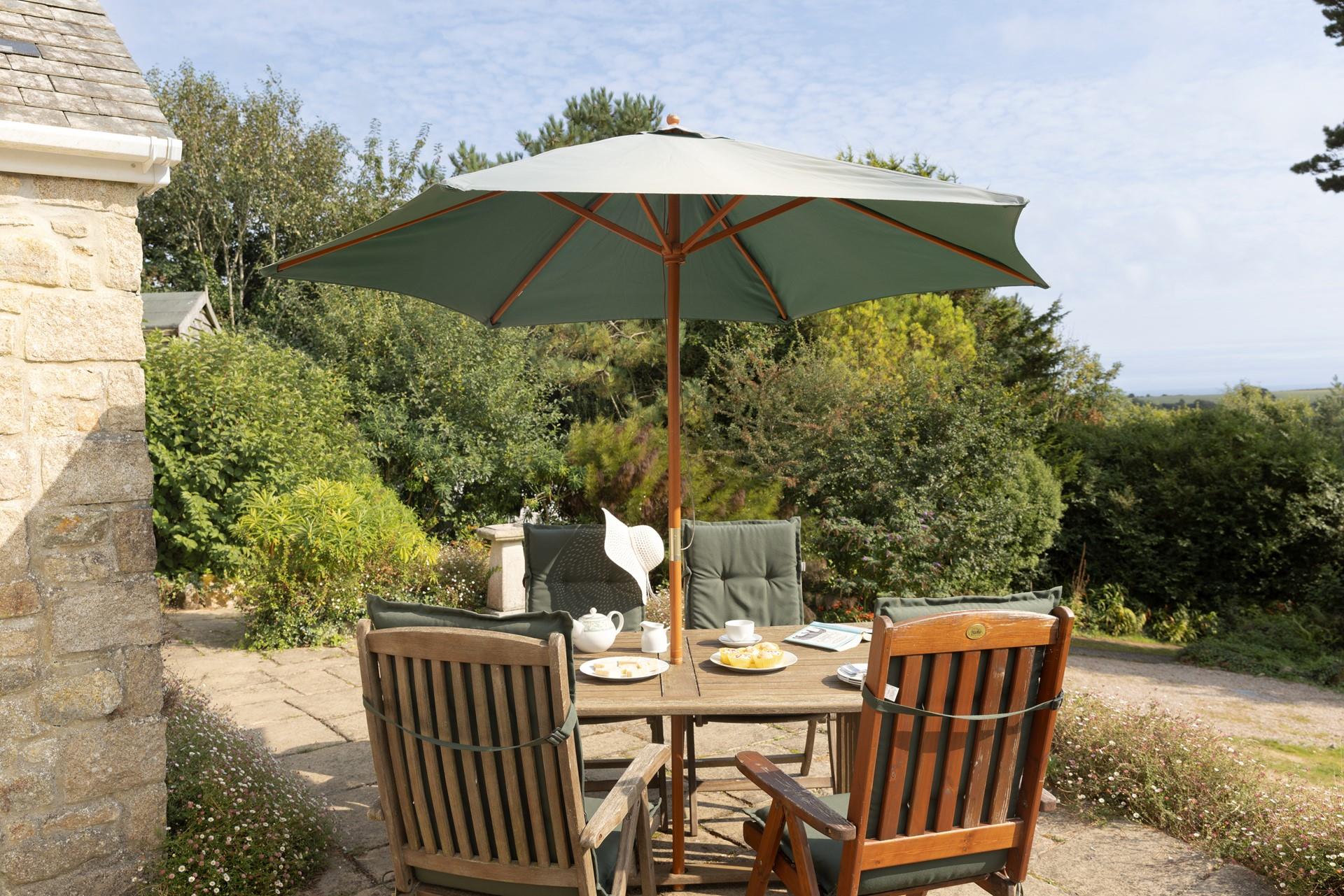 Listen to the soft sounds of the countryside as you relax in the garden.