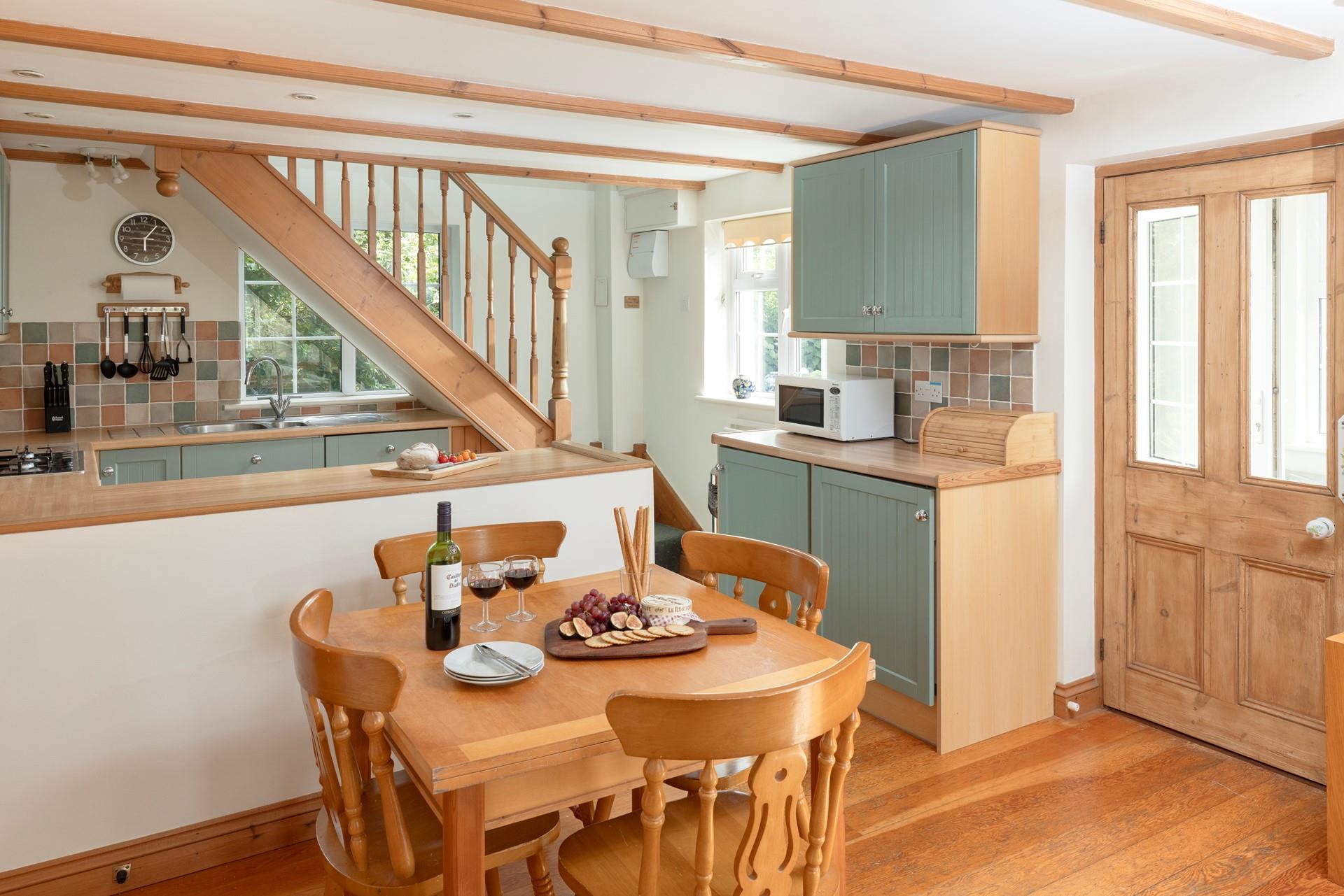 Gather around the dining table for holiday mealtimes.